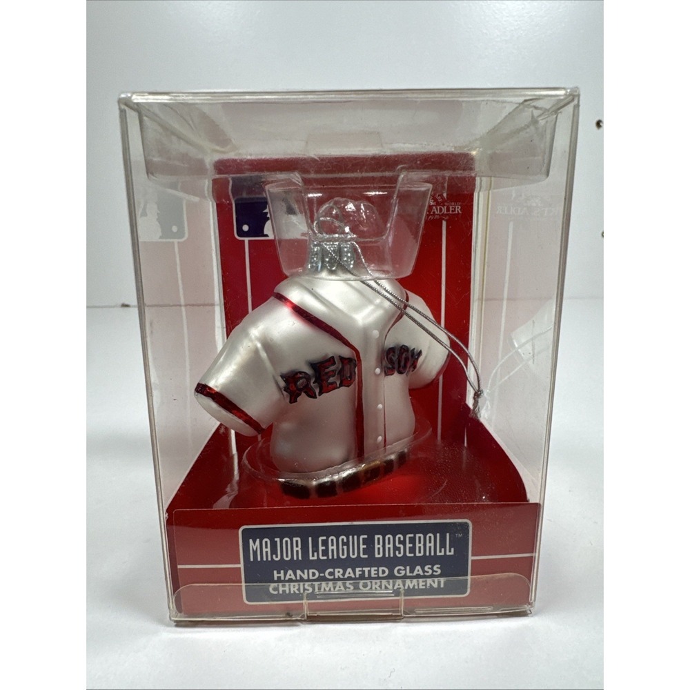 Kurt S.Adler Blown Glass MLB RED Sox  Ornament NEW